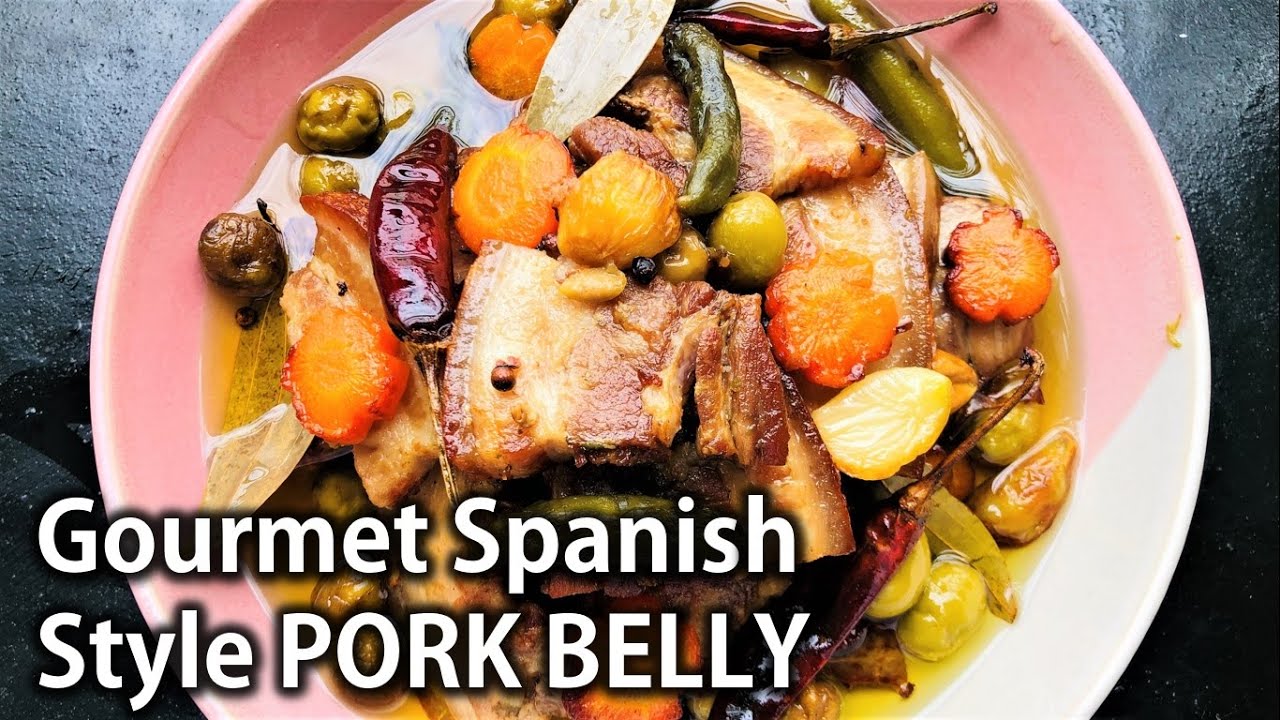 How to Cook Gourmet Pork Belly Spanish-style | Pork Recipe Spanish ...